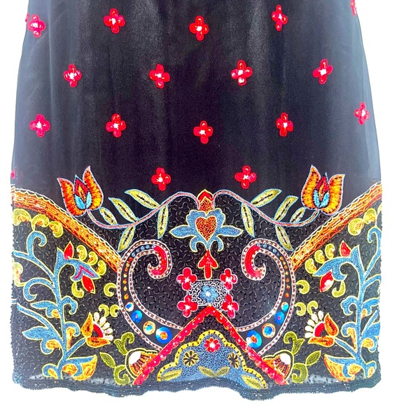 Vintage Diane Freis Beaded Dress - Picture 4 of 8